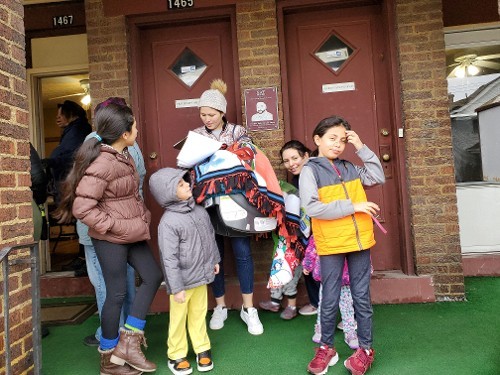 Project Ho! Ho! Ho! 2019 - Children Waiting Outside the Door