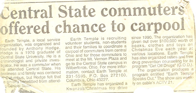 Central State Commuters Offered Chance to Carpool