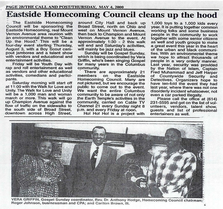 Eastside Homecoming Council Cleans Up the Hood