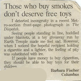 Those Who Buy Smokes Don't Deserve Free Toys